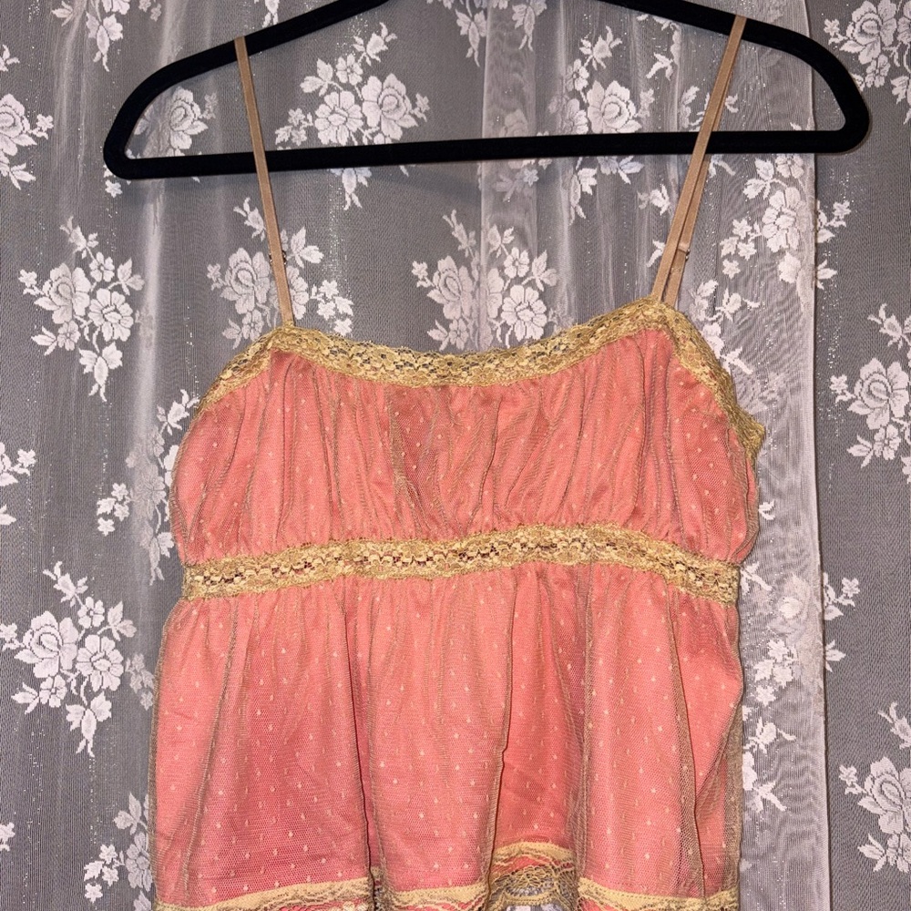 Cider Ruffle Lace Tank - Picture 2 of 5